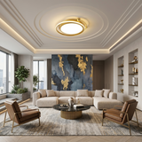 Large Gold Ceiling Light view 2