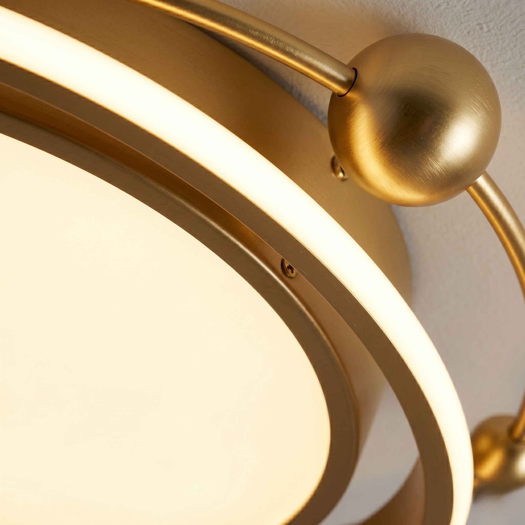 Large Gold Ceiling Light view 3
