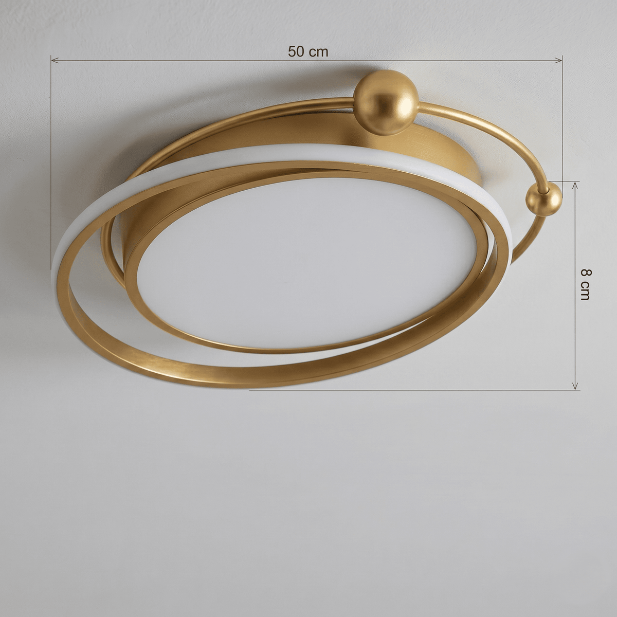 Large Gold Ceiling Light - image 7