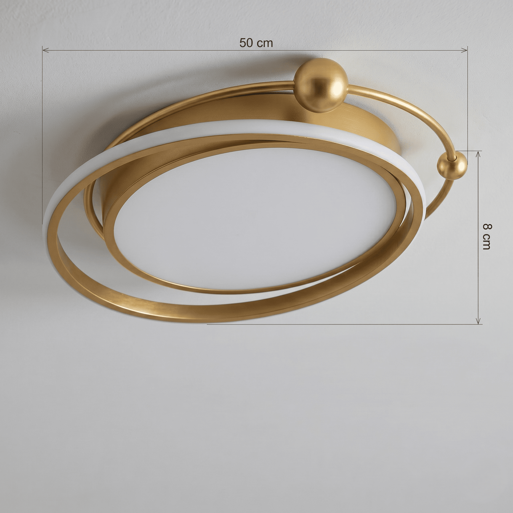 Large Gold Ceiling Light view 7