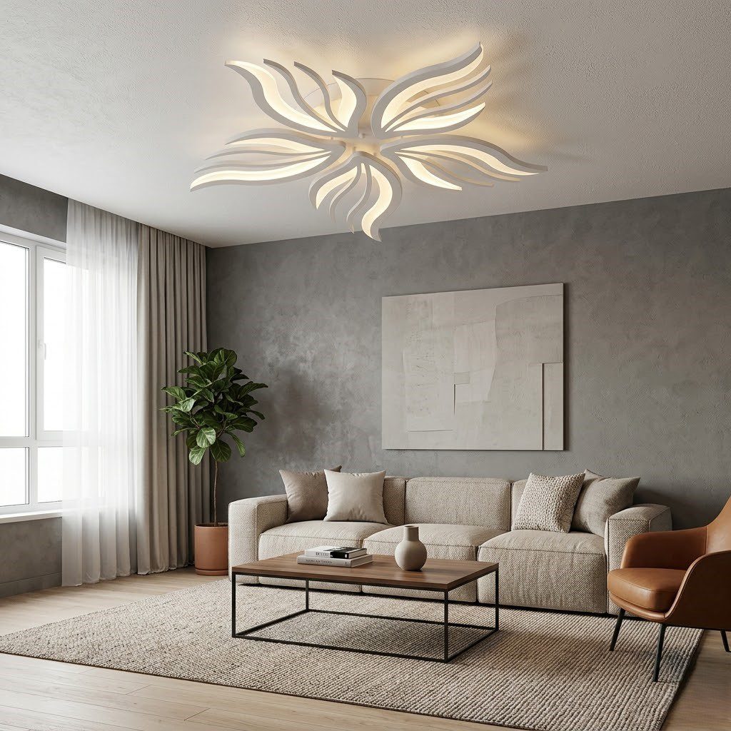 Large LED Flower Ceiling Light view 6