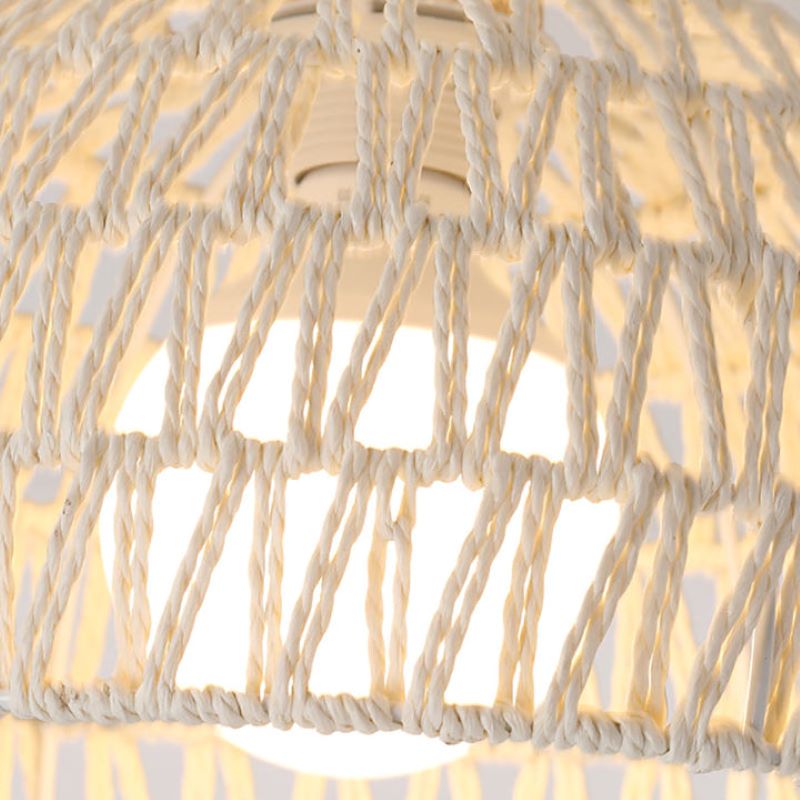 Large Rattan Ceiling Light view 7