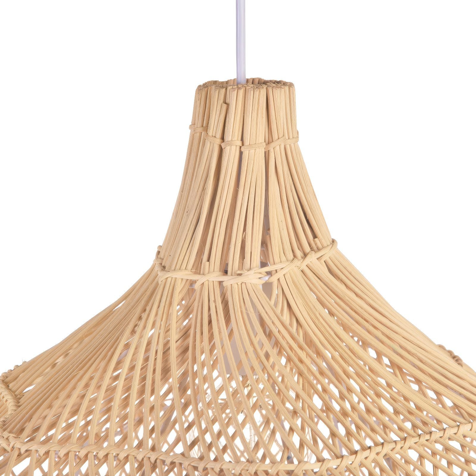 Large Rattan Pendant Light view 11
