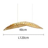 Large Wooden Pendant Light view 2