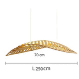 Large Wooden Pendant Light view 3