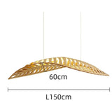 Large Wooden Pendant Light view 4