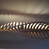 Large Wooden Pendant Light view 6