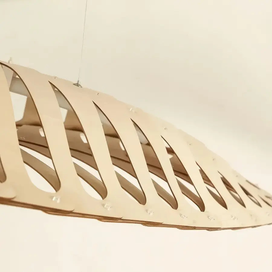 Large Wooden Pendant Light view 8
