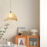 Linen Bell Pendant Light view 2