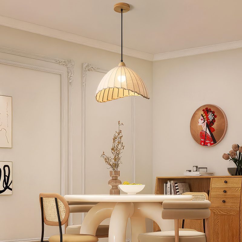 Linen Bell Pendant Light view 4