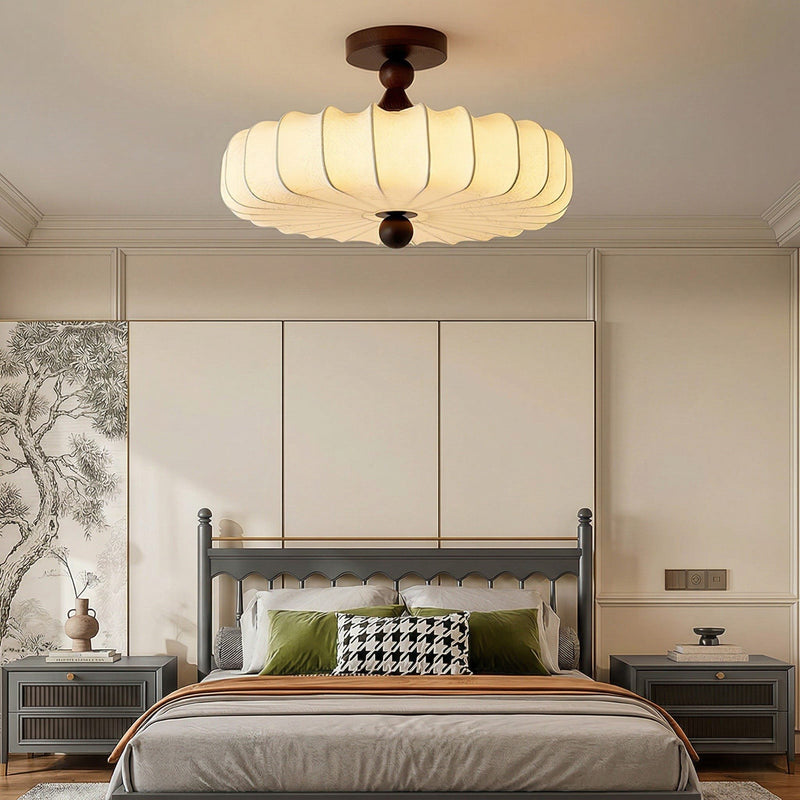 Linen Ceiling Light