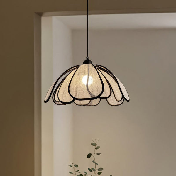 Linen Flower Pendant Light