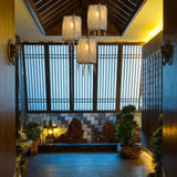 Linen Lantern Pendant Light view 3