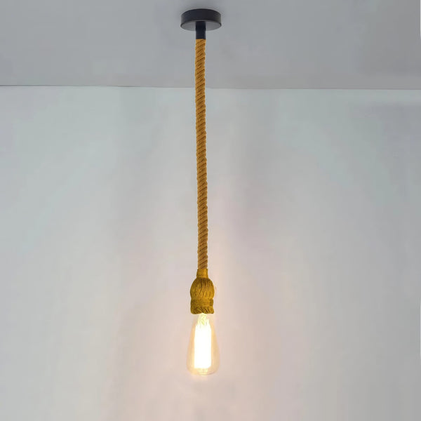 Long Drop Rope Pendant Light