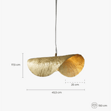Suspension laiton brossé design view 5