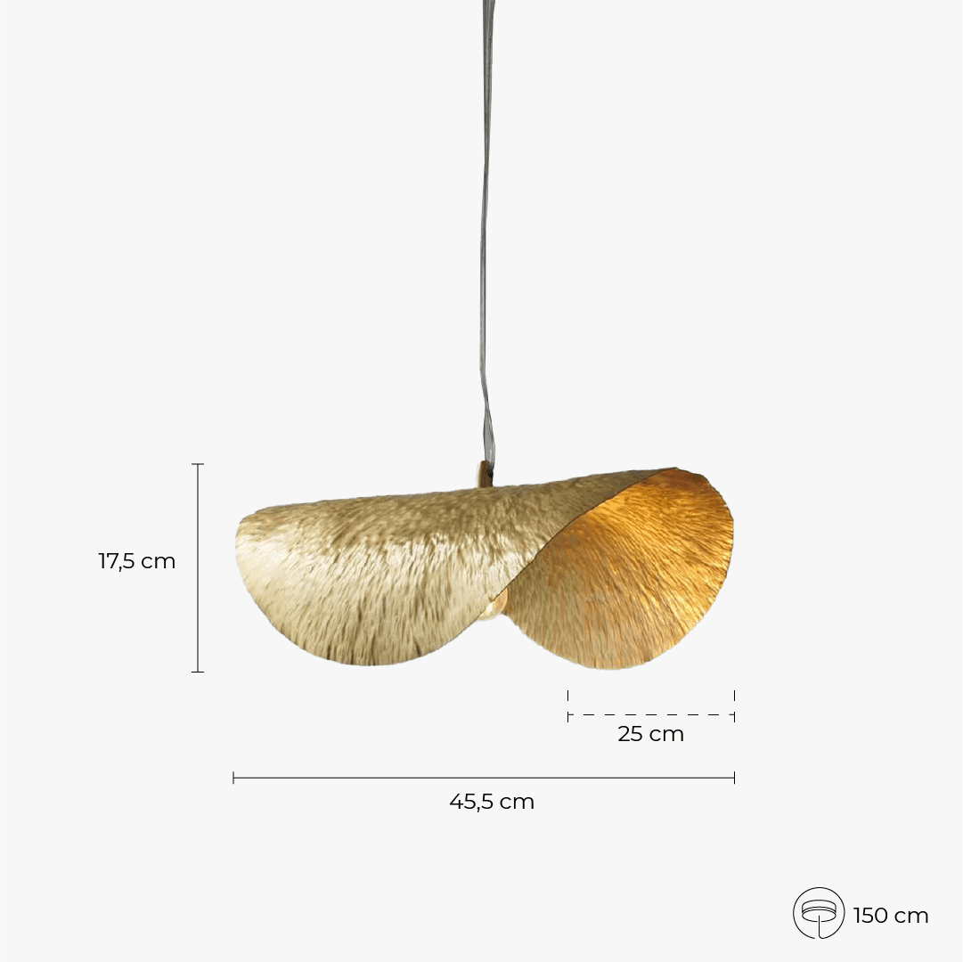 Suspension laiton brossé design view 5