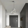 Suspension design anneaux entrelacés LED