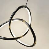 Suspension design anneaux entrelacés LED view 8