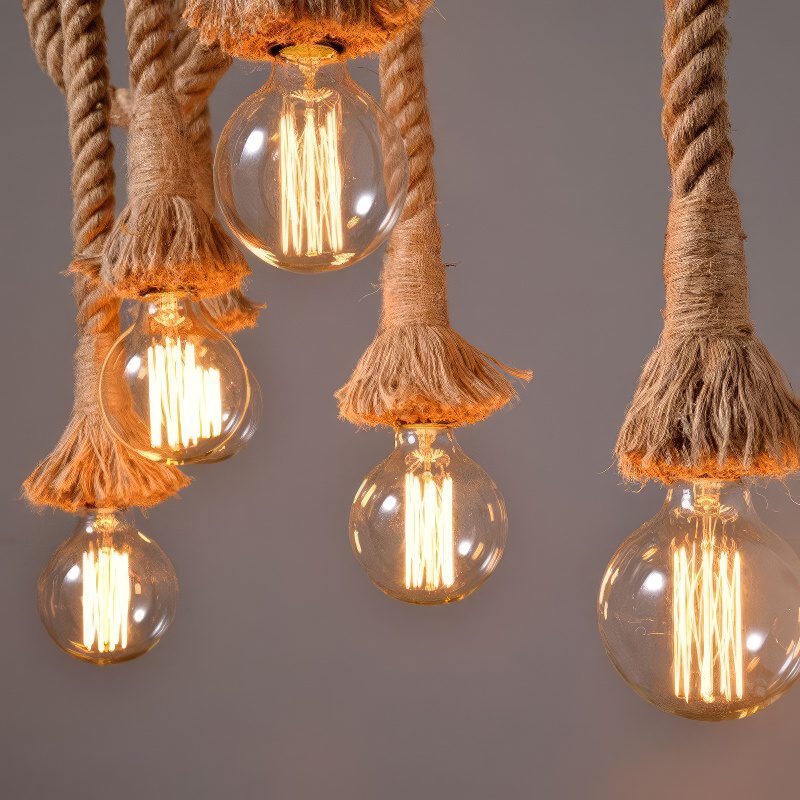 Lustre suspension corde view 8