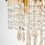 Gold Crystal Cascade Ceiling Light view 3
