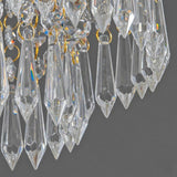 Gold Crystal Cascade Ceiling Light view 5