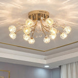 Gold Globe Flower Ceiling Light view 2