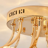 Gold Globe Flower Ceiling Light view 3