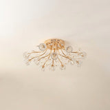 Gold Globe Flower Ceiling Light view 6