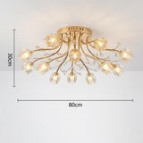 Gold Globe Flower Ceiling Light view 8