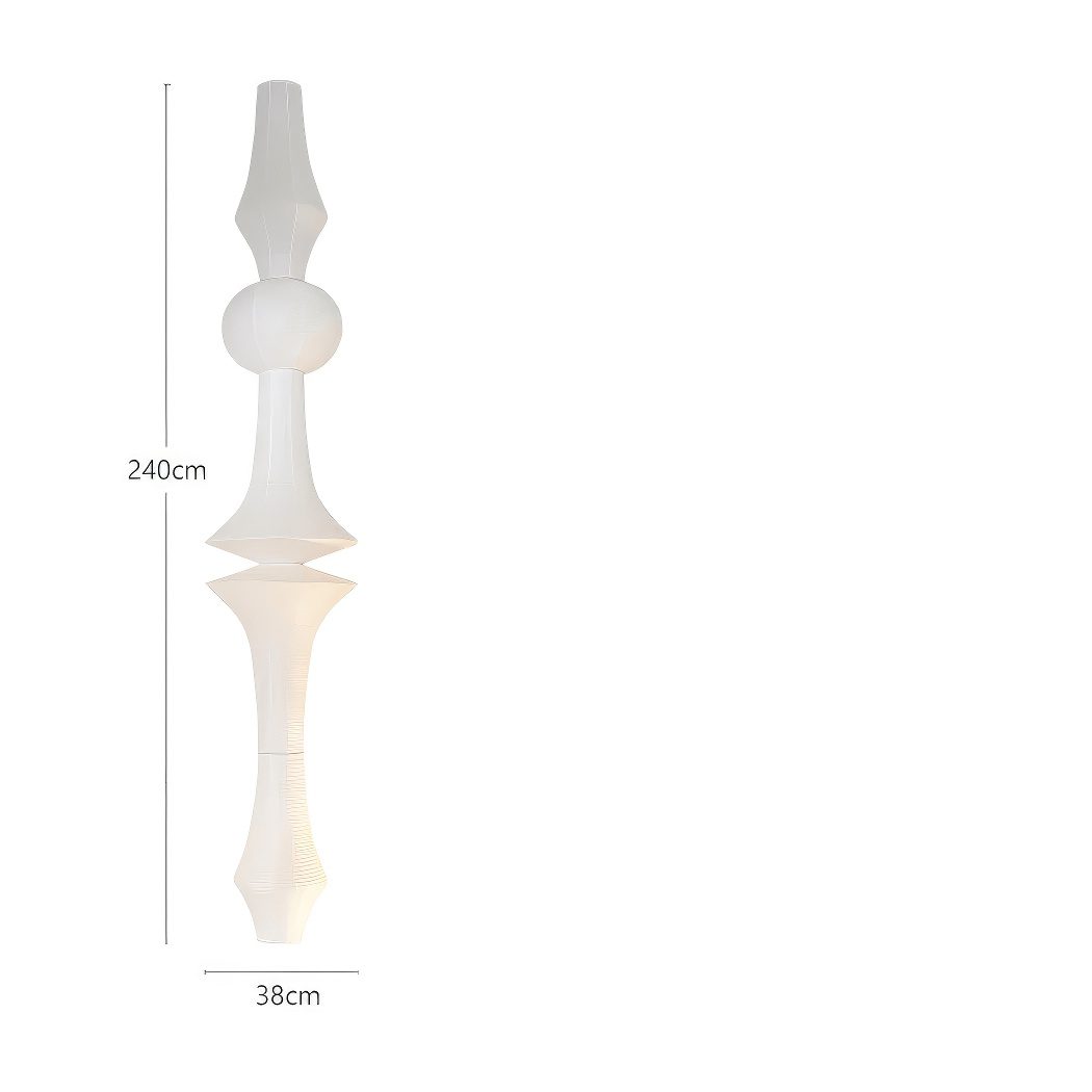 Tall Rice Paper Pendant Light view 9