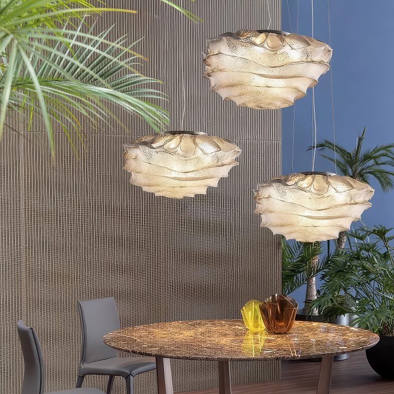 Silver Glass Cloud Pendant Light