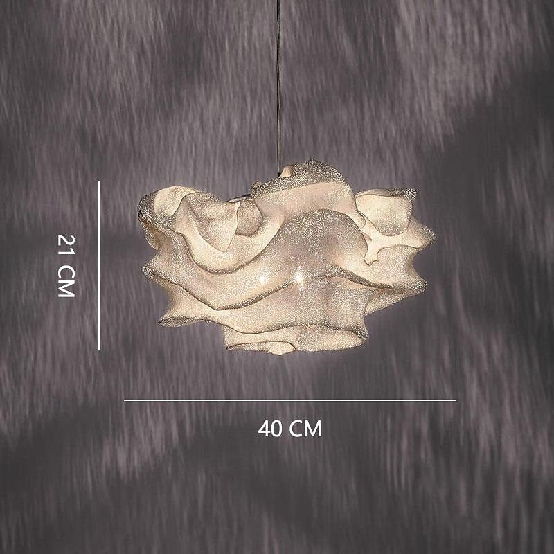 Silver Glass Cloud Pendant Light view 2