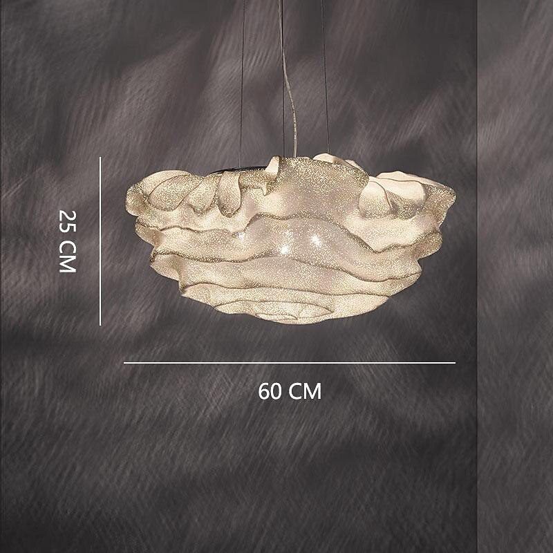 Silver Glass Cloud Pendant Light view 3