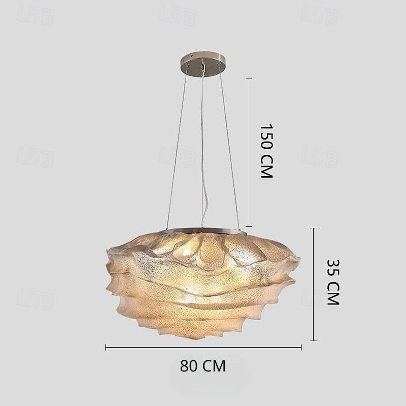 Silver Glass Cloud Pendant Light view 4