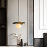 Marble and Brass Pendant Light