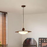 Marble and Wood Pendant Light view 2