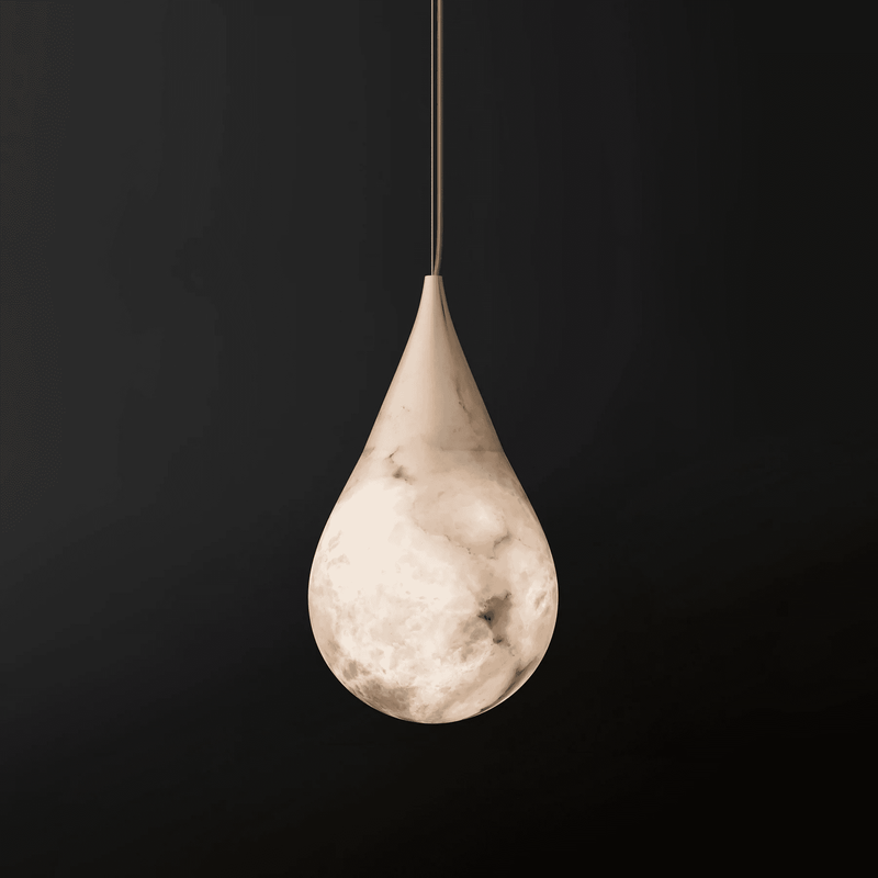 Marble Teardrop Pendant Light