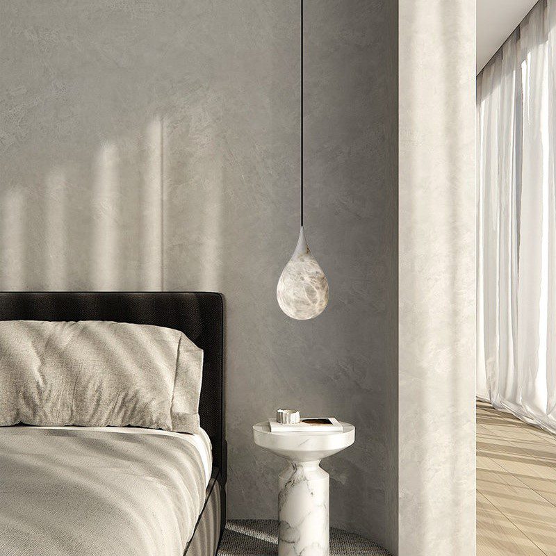 Marble Teardrop Pendant Light view 2
