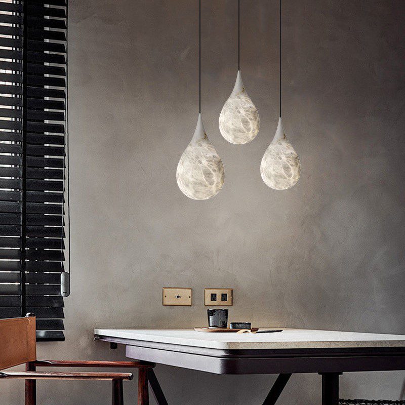 Marble Teardrop Pendant Light view 4