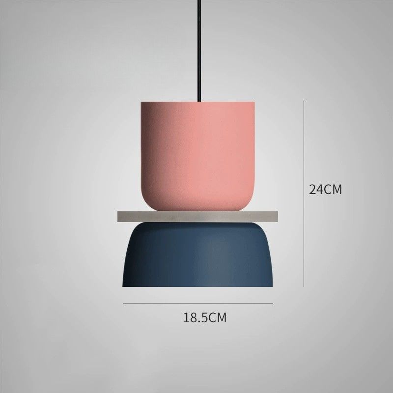 Suspension colorée design postmoderne view 3