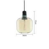 Lampe suspension verre fumé view 5
