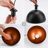Suspension luminaire métal noir view 8