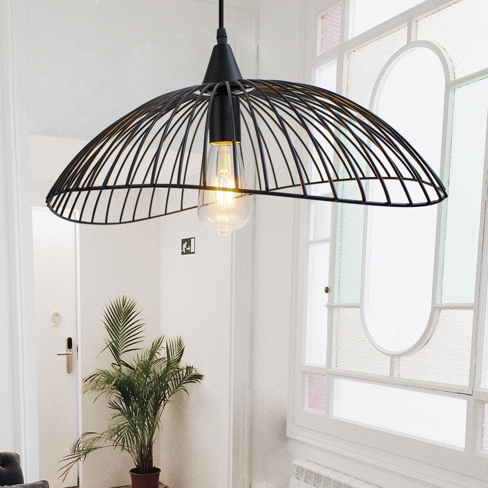 Suspension en metal filaire noir view 4