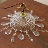 Antique Brass and Glass Pendant Light view 9