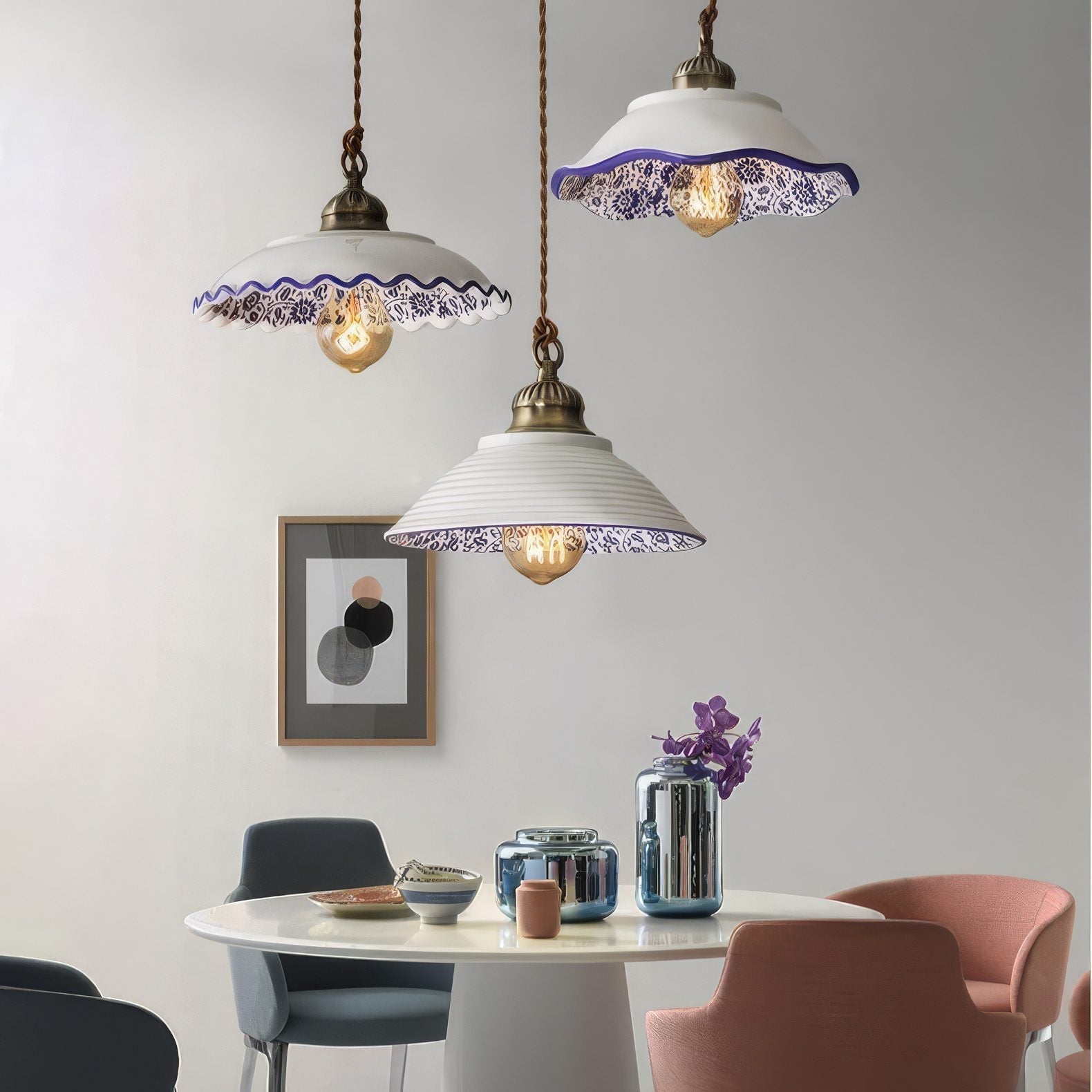 Mediterranean Ceramic Pendant Lights view 1