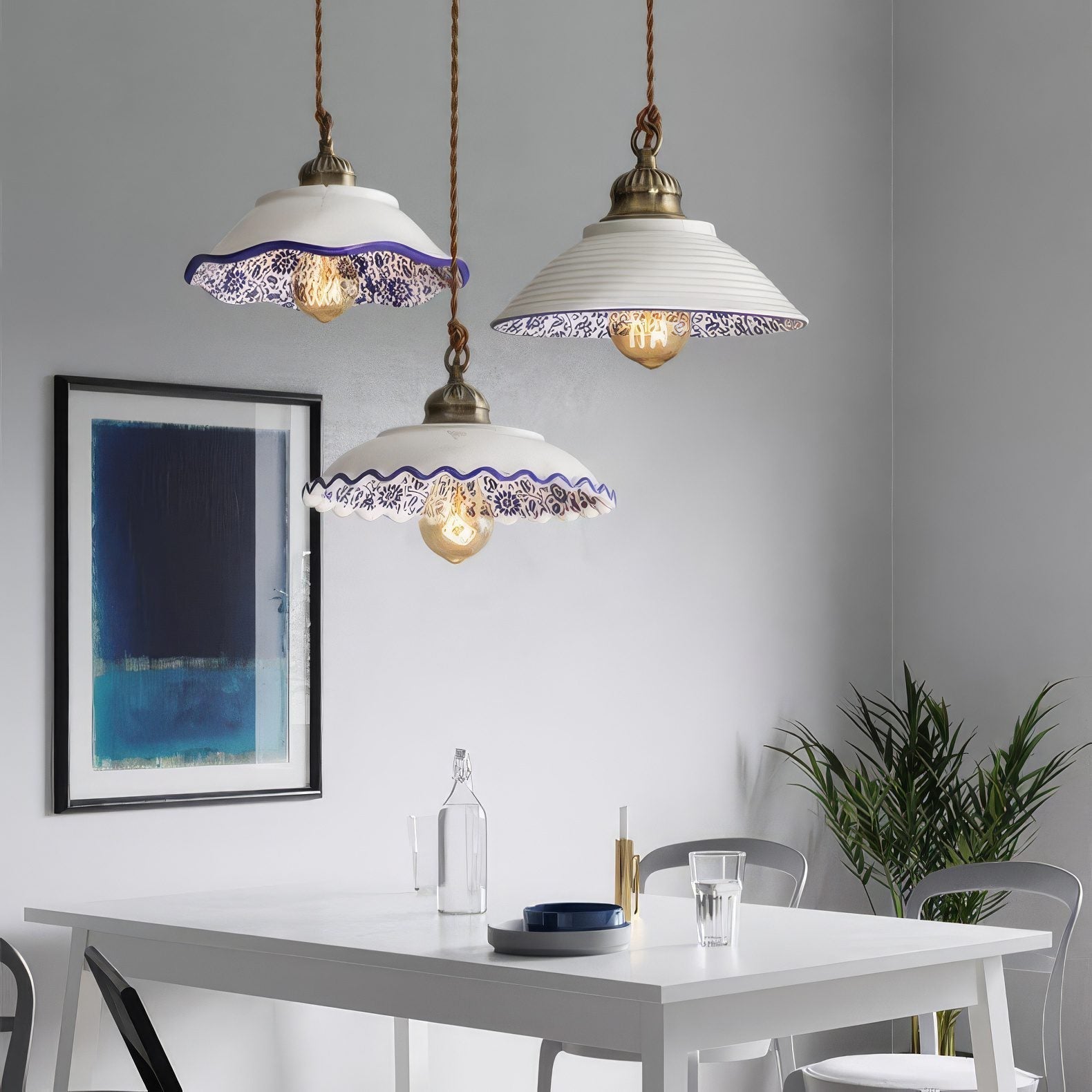Mediterranean Ceramic Pendant Lights view 7