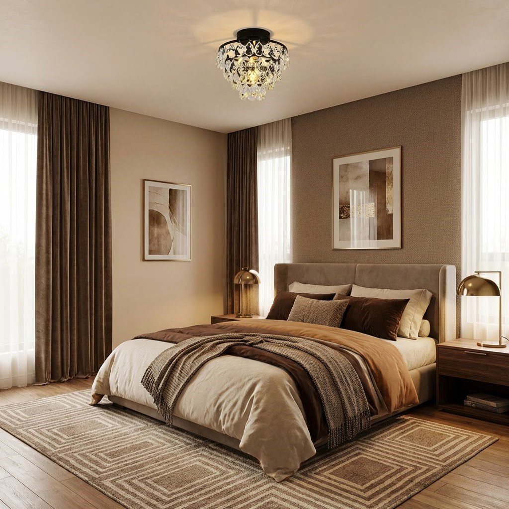 Crystal Droplet Mini Chandelier view 4