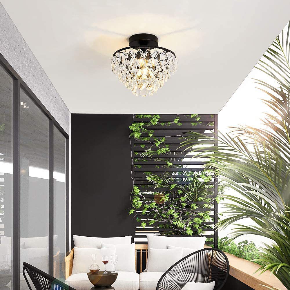 Crystal Droplet Mini Chandelier view 7