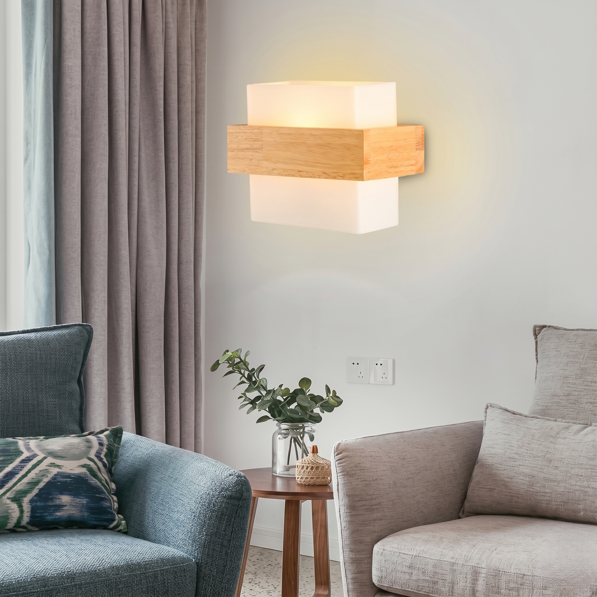 Minimalist Wood Wall Light view 4