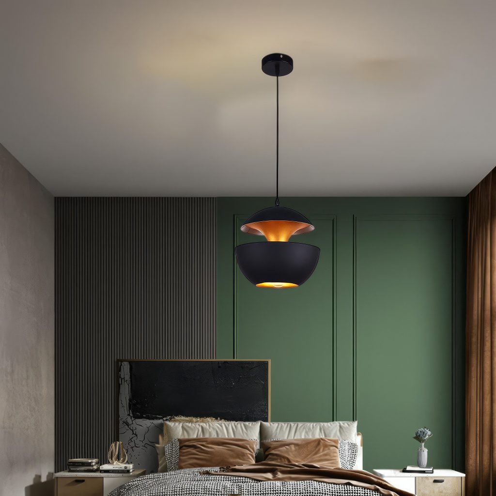 Modern Black Pendant Light view 2